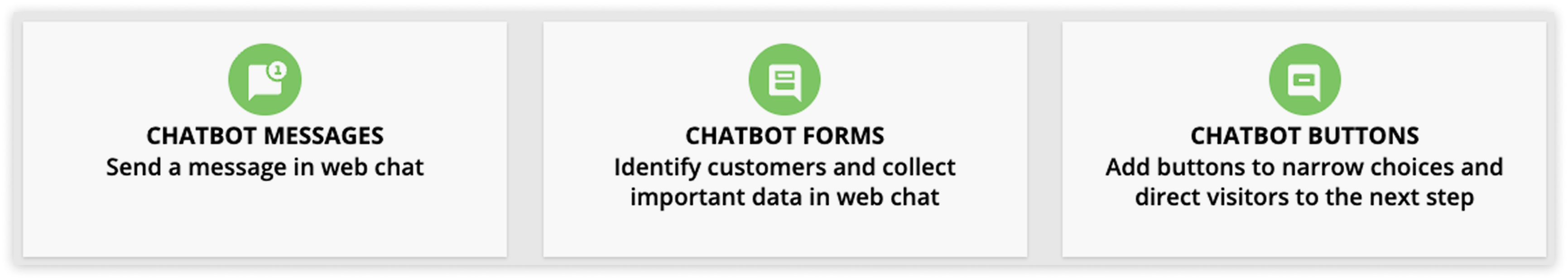 Web chat automation elements